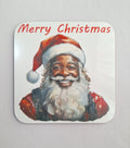 Black Santa Coaster