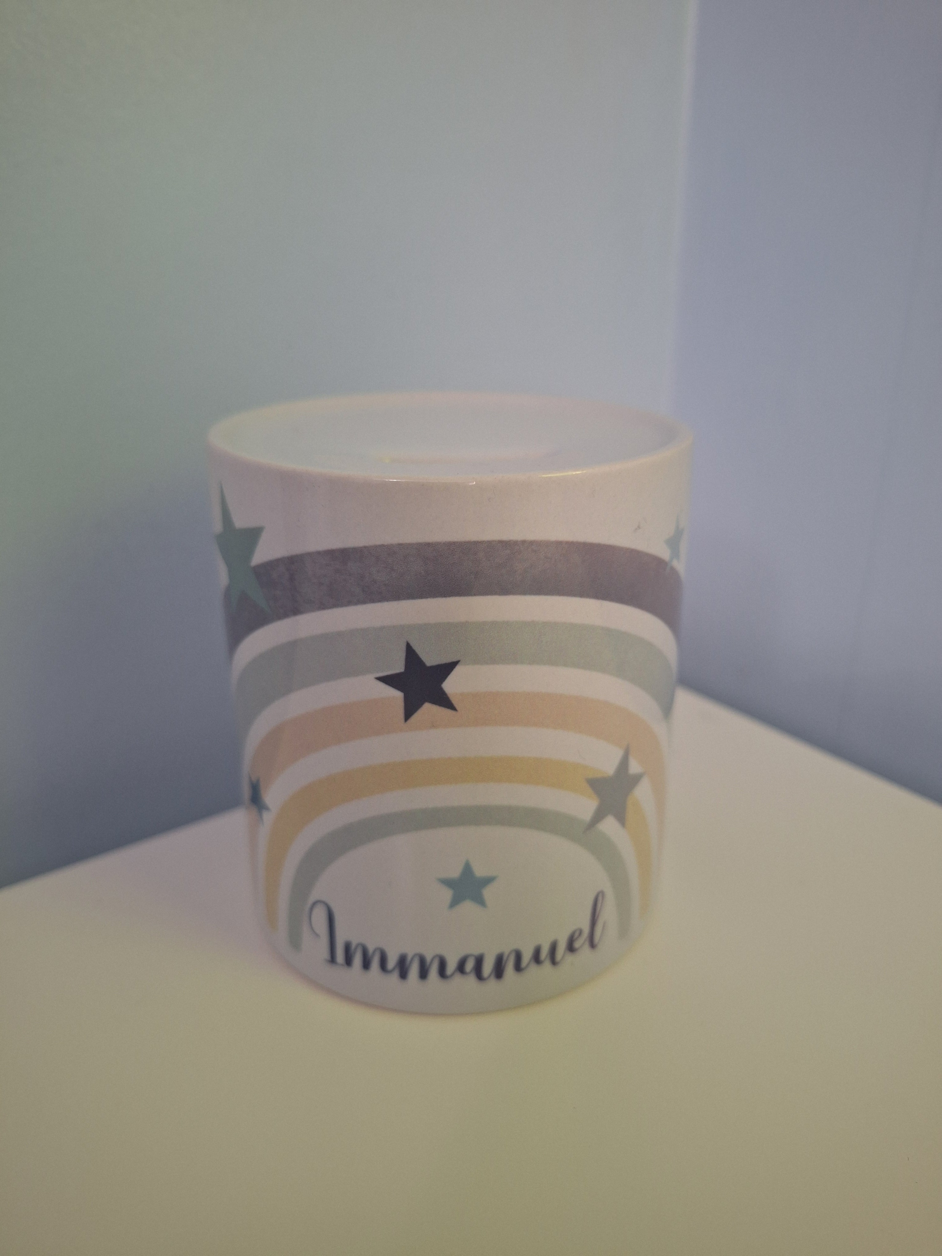 Personalised Rainbow Money Box