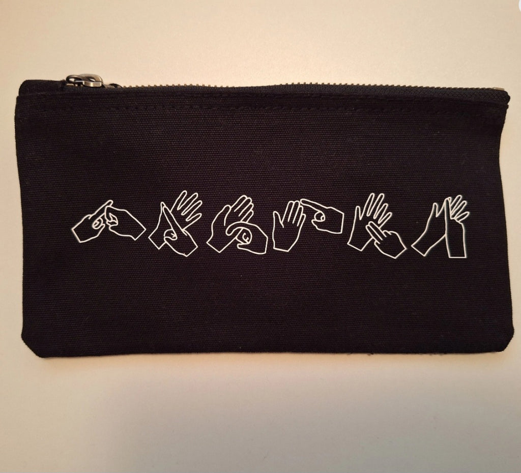 Personalised British Sign Language pencil case
