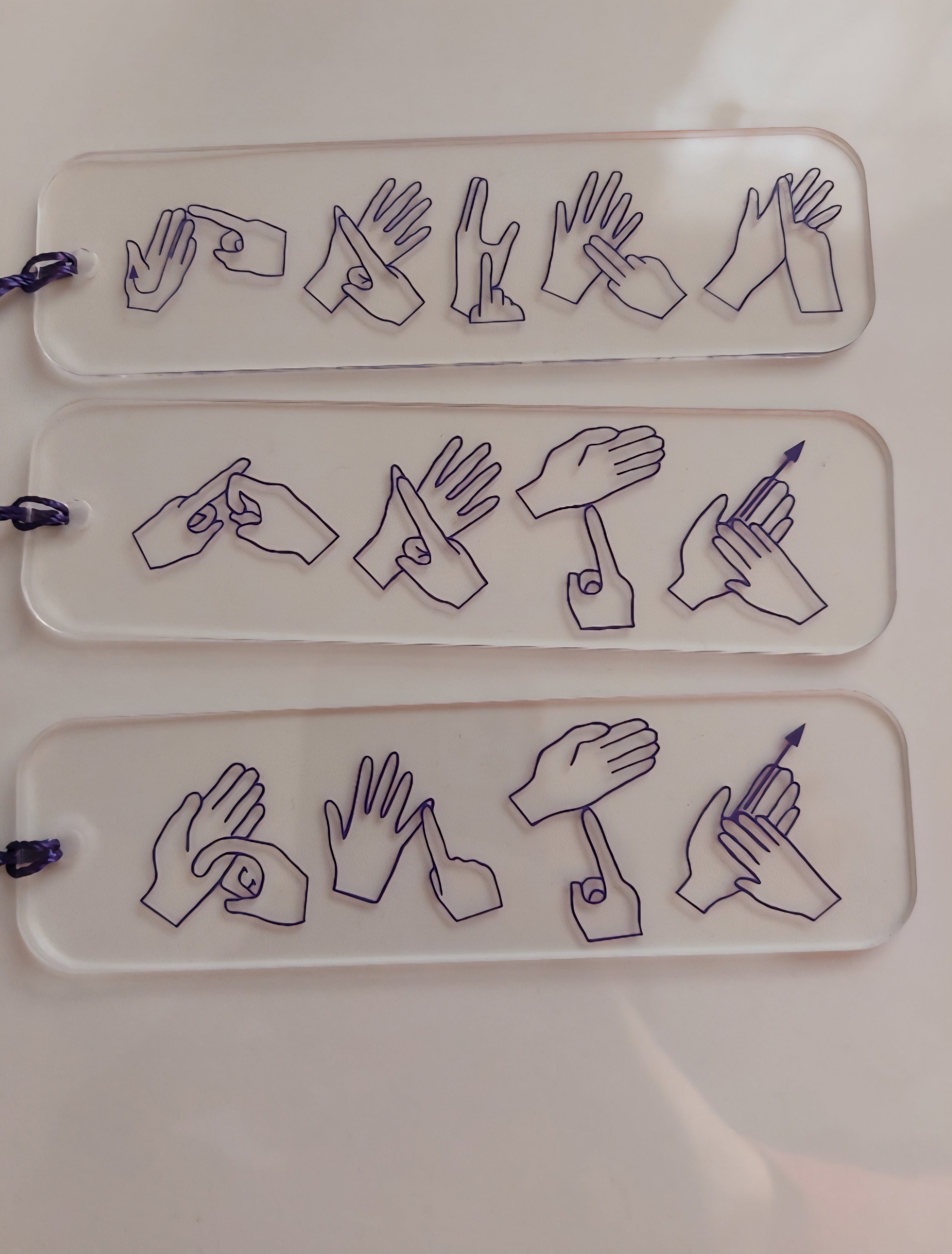 British Sign Language bookmark