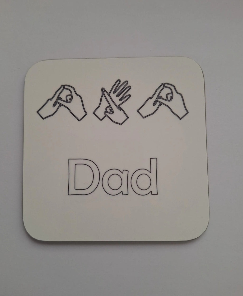 British Sign Language coaster