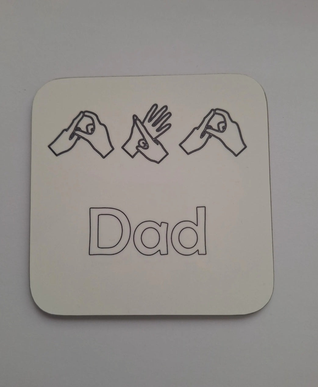 British Sign Language coaster