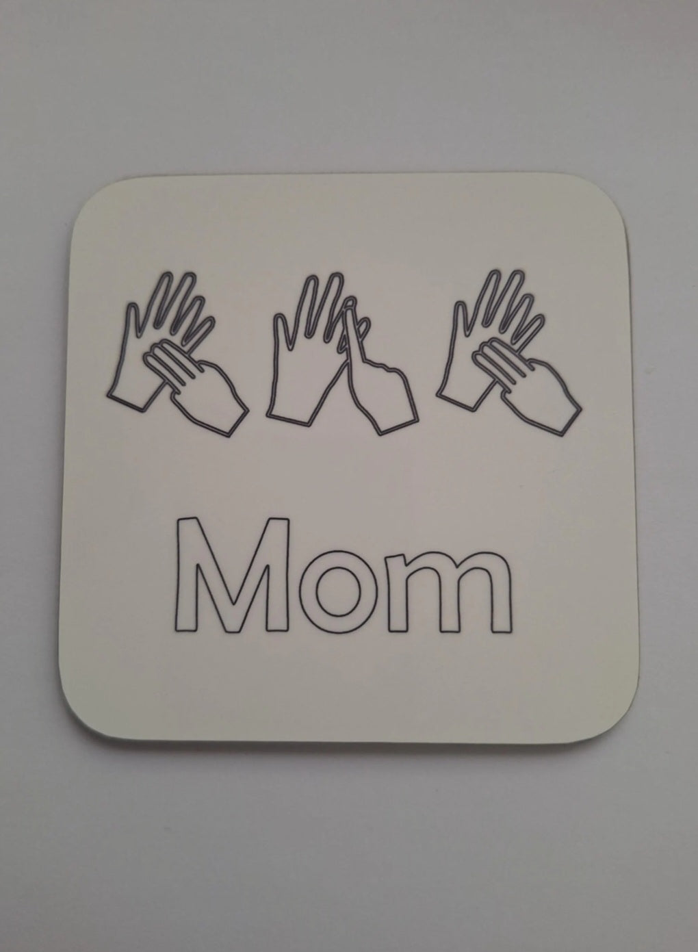 British Sign Language coaster