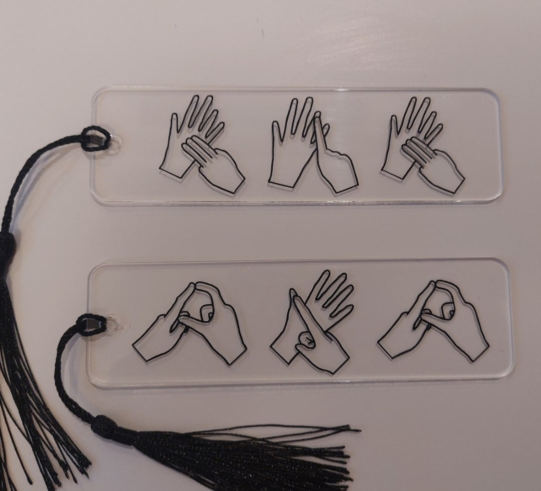 British Sign Language bookmark