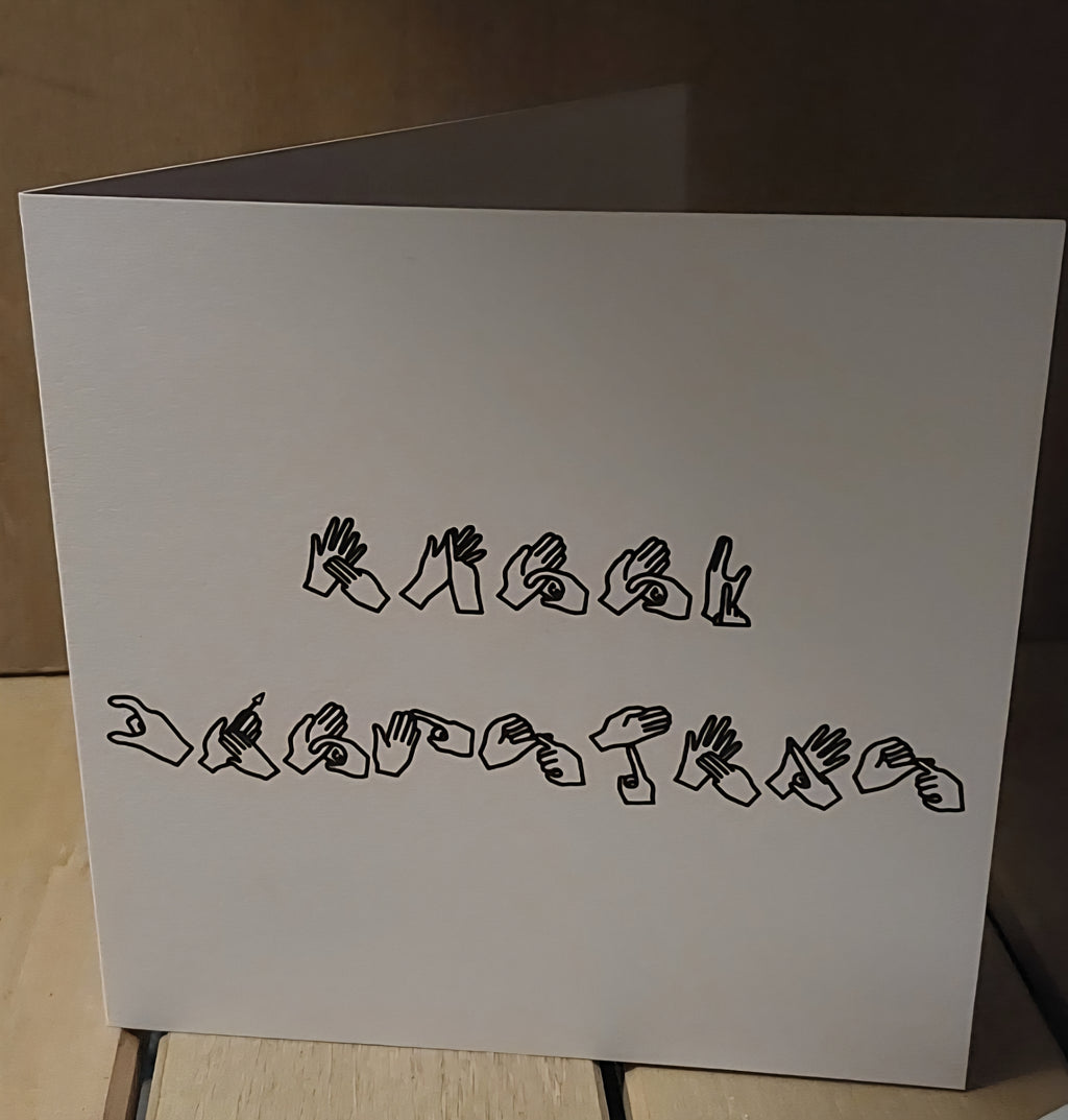 British Sign Language greetings card